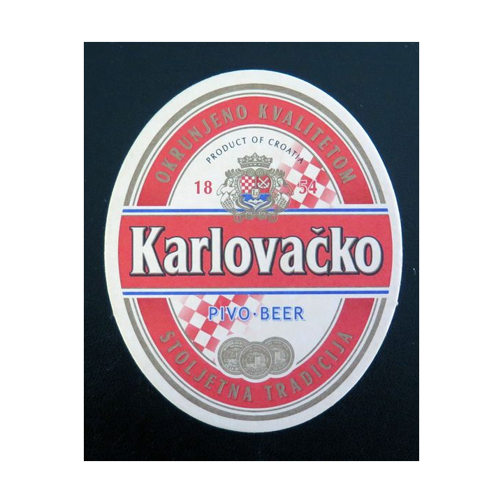 DESSOUS DE VERRE A BIÈRE Karlovačko