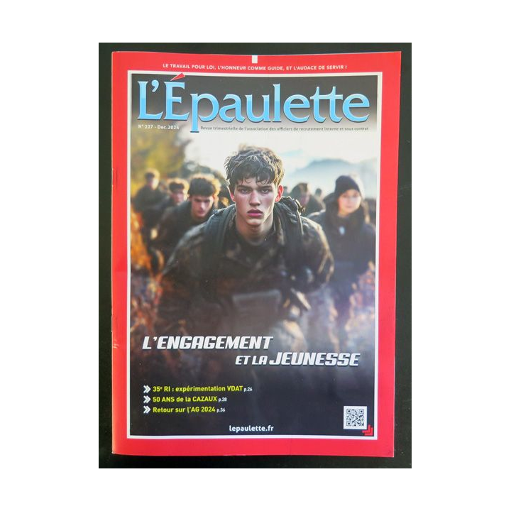 L'ÉPAULETTE n° 227 Décembre 2024 : Revue de l'épaulette sur l'engagement et la jeunesse