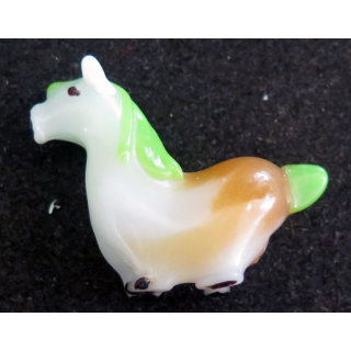 Fève cheval en verre