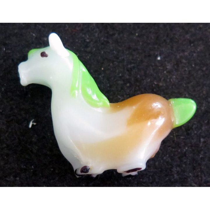Fève cheval en verre