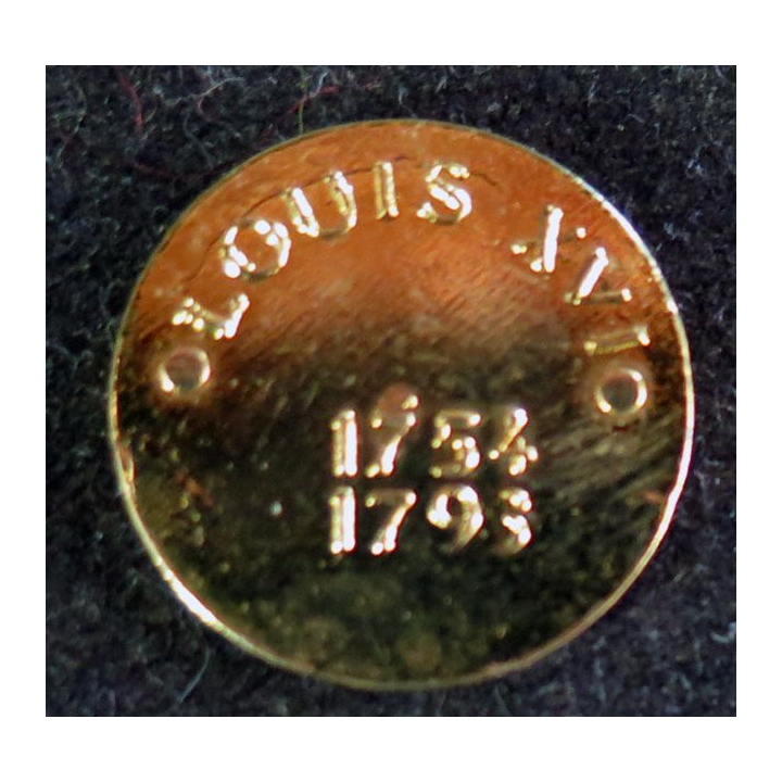 Fève Louis XVI doré à l'or fin