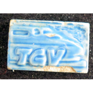 Fève TGV en céramique émaillée