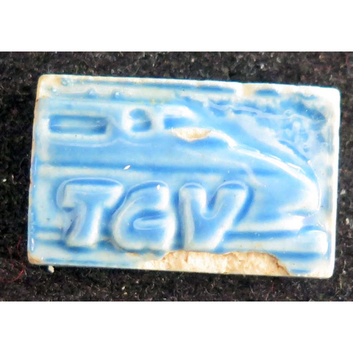 Fève TGV en céramique émaillée