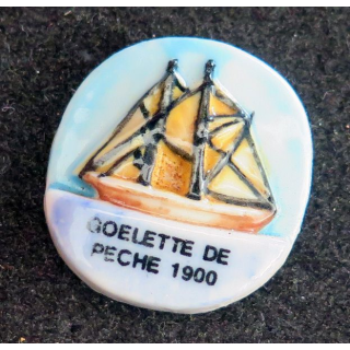 Fève Goelette de pêche 1900
