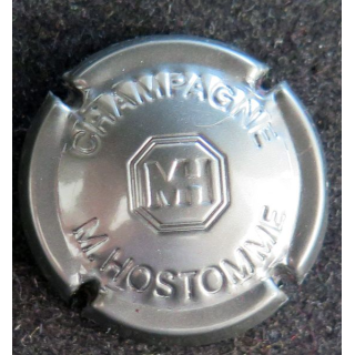 Capsule Muselet de bouteille de champagne HOSTOMME Marcel n° 37c estampé gris