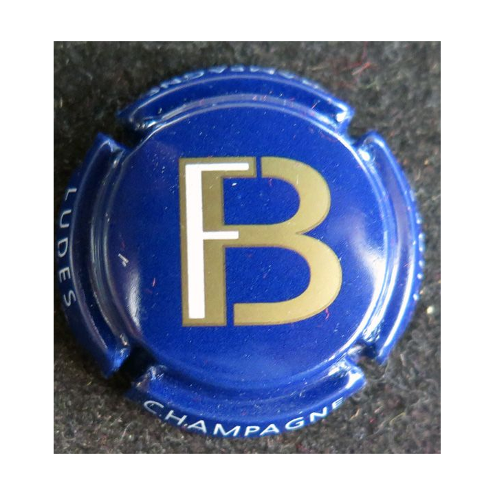 Capsule Muselet de bouteille de champagne FORGET-BRIMONT n° 3 fond bleu foncé