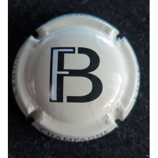 Capsule Muselet de bouteille de champagne FORGET-BRIMONT n° 8 Fond crème pâle