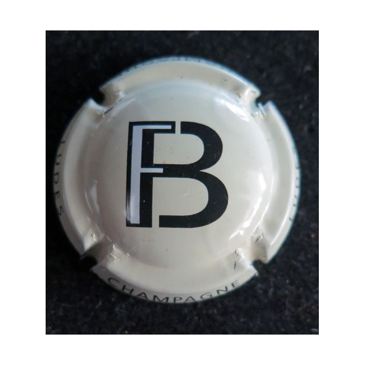 Capsule Muselet de bouteille de champagne FORGET-BRIMONT n° 8 Fond crème pâle
