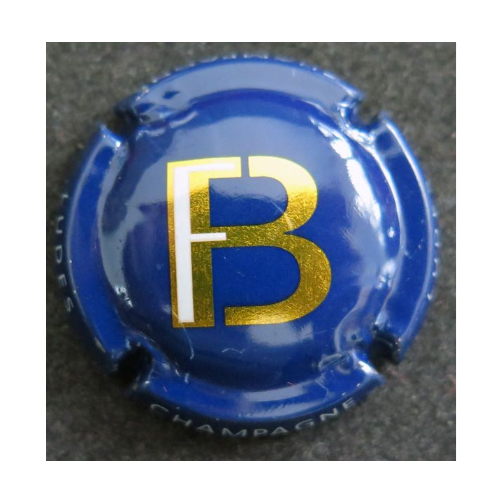 Capsule Muselet de bouteille de champagne FORGET-BRIMONT n° 3 fond bleu foncé 