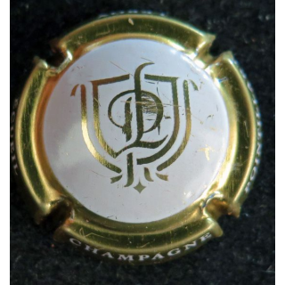 Capsule Muselet de bouteille de champagne POINTILLART-LEROY Jean-Louis n° 27a contour or