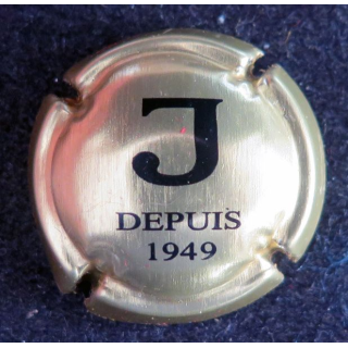 Capsule Muselet de bouteille de champagne Jeeper n° 19 quart, or et noir