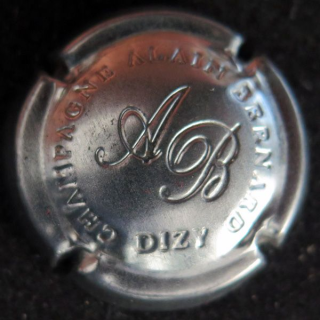 Capsule Muselet de bouteille de champagne BERNARD Alain n° 3 estampée métal