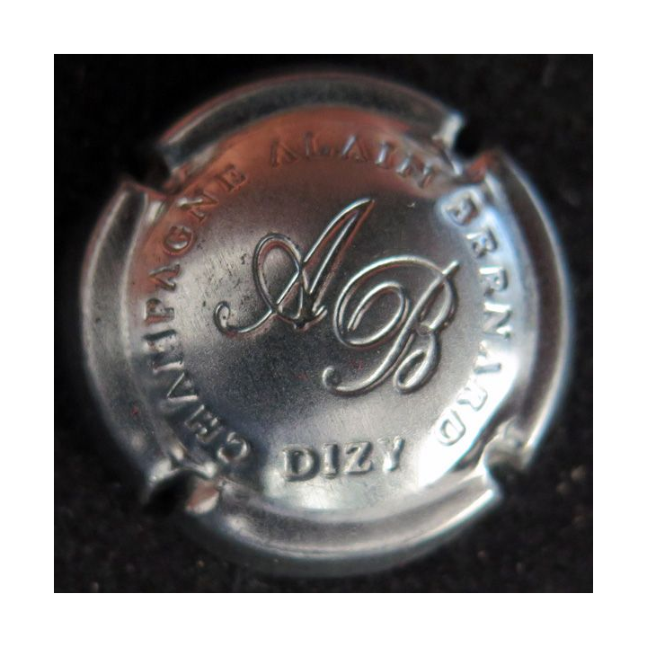 Capsule Muselet de bouteille de champagne BERNARD Alain n° 3 estampée métal
