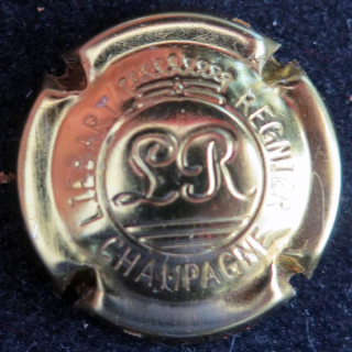 Capsule Muselet de bouteille de champagne LIÉBART-REGNIER n° 16 estampée or