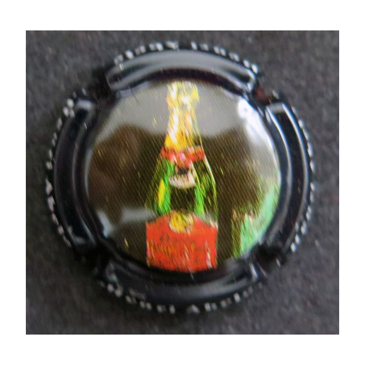 Capsule Muselet de bouteille de champagne ABELÉ Henri n° 3c contour violet foncé