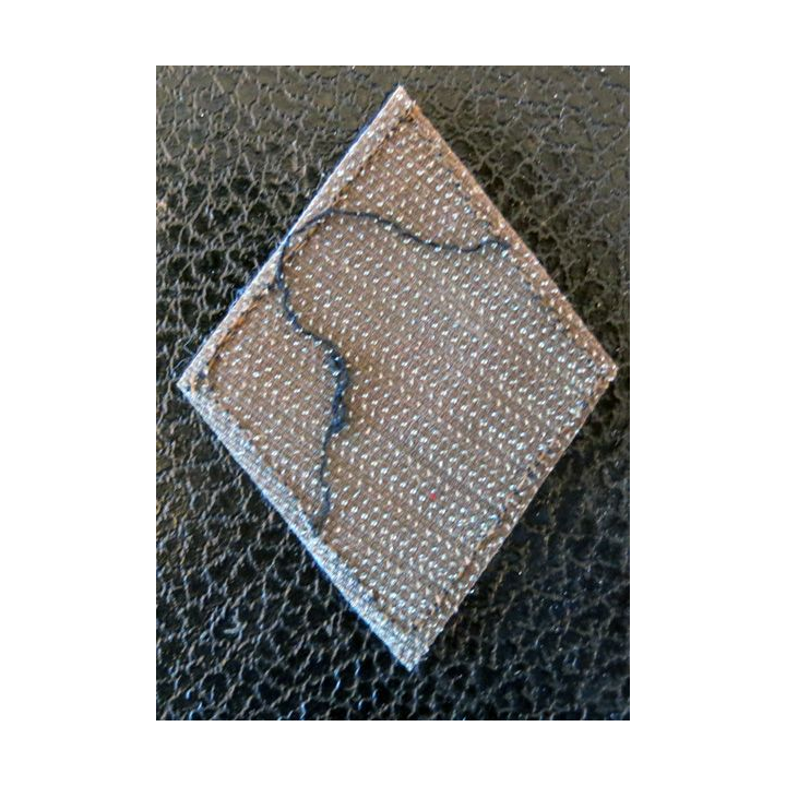 LOSANGE DE BRAS MODÈLE 45 : insigne tissu troupe du CEC de Givet (9° Zouaves) dos velcro