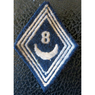 LOSANGE DE BRAS MODÈLE 45 : modèle troupe 8° régiment de spahis algériens AFN 1955