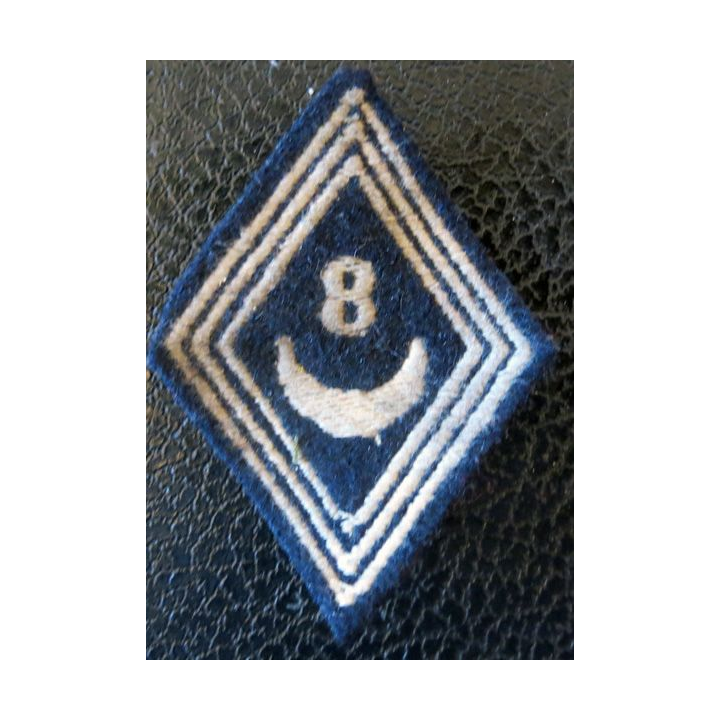 LOSANGE DE BRAS MODÈLE 45 : modèle troupe 8° régiment de spahis algériens AFN 1955