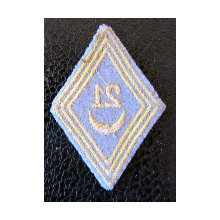 LOSANGE DE BRAS MODÈLE 45 : modèle troupe 21° régiment de tirailleurs algériens AFN