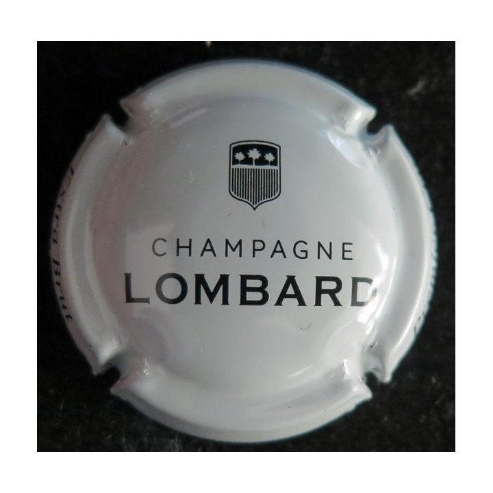 Capsule Muselet de bouteille de champagne LOMBARD et Cie n° 7b Blanc Extra brut 1° cru