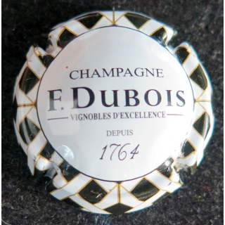 Capsule Muselet de bouteille de champagne DUBOIS François n° 5 Blanc et noir