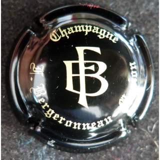 Capsule Muselet de bouteille de champagne BERGERONNEAU-MARION n° 1 Noir et or brillant
