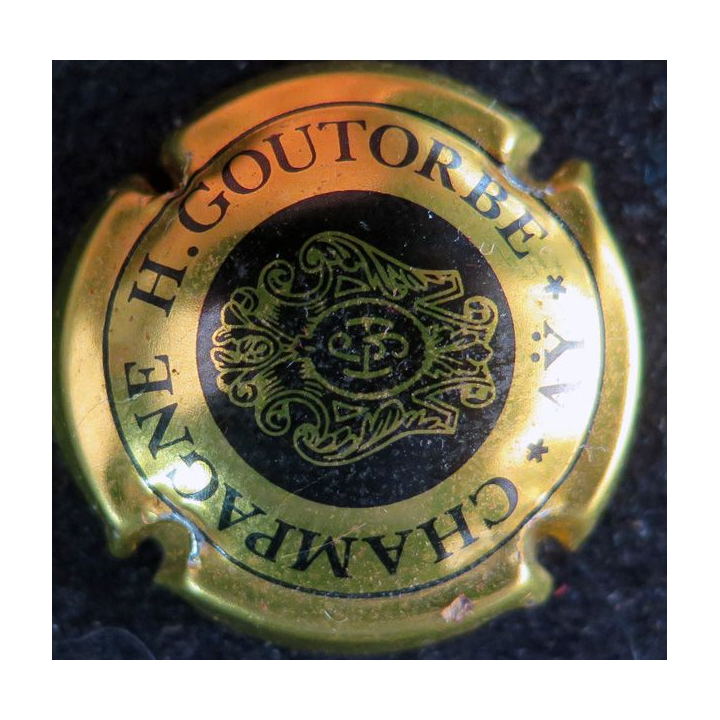 Capsule Muselet de bouteille de champagne GOUTORBE Henri n° 6 Or jaune