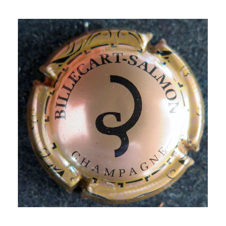 Capsule Muselet de bouteille de champagne BILLECART-SALMON n° 59 Cuivre et noir
