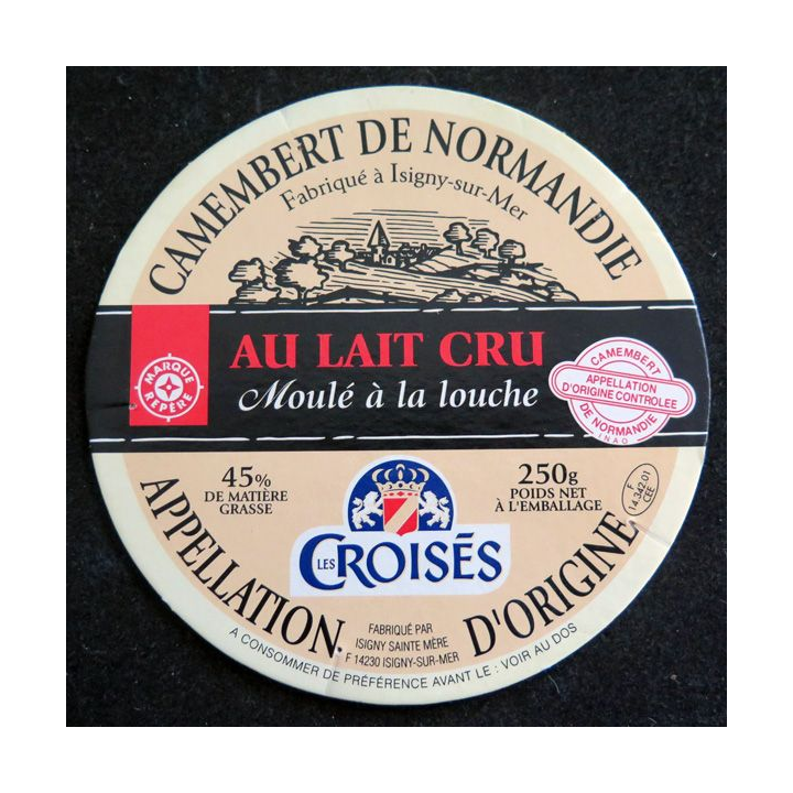 Dessus de boite de fromage