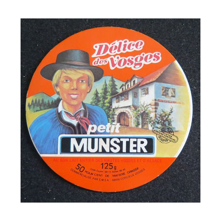 Dessus de boite de fromage Petit Munster