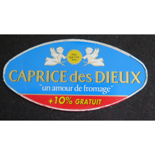 Dessus de boite de fromage Caprice des Dieux