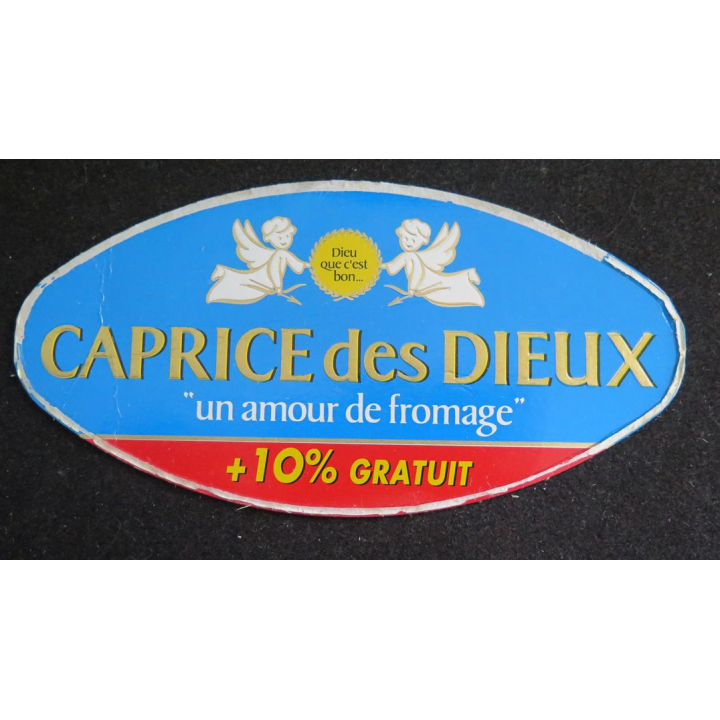 Dessus de boite de fromage Caprice des Dieux