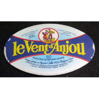 Dessus de boite de fromage Le Vent d'Anjou