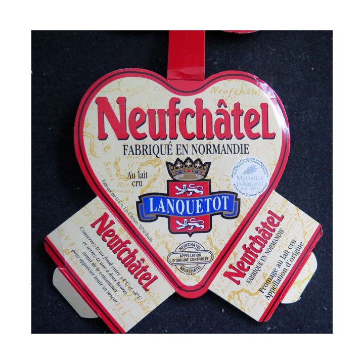 Dessus de boite de fromage Neufchâtel