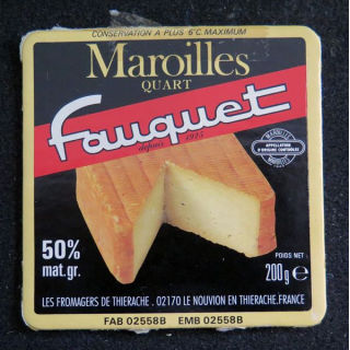 Dessus de boite de fromage Maroilles