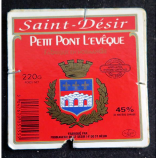Dessus de boite de fromage Petit Pont l'Evêque