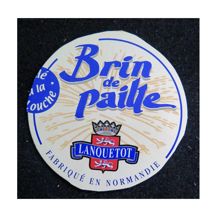 Dessus de boite de fromage Brin de Paille