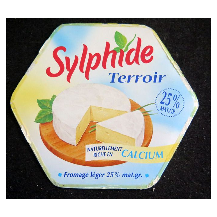 Dessus de boite de fromage Sylphide terroir