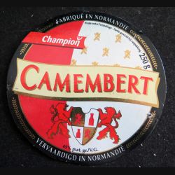 Dessus de boite de fromage Camembert