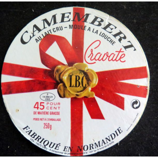 Dessus de boite de fromage Camembert