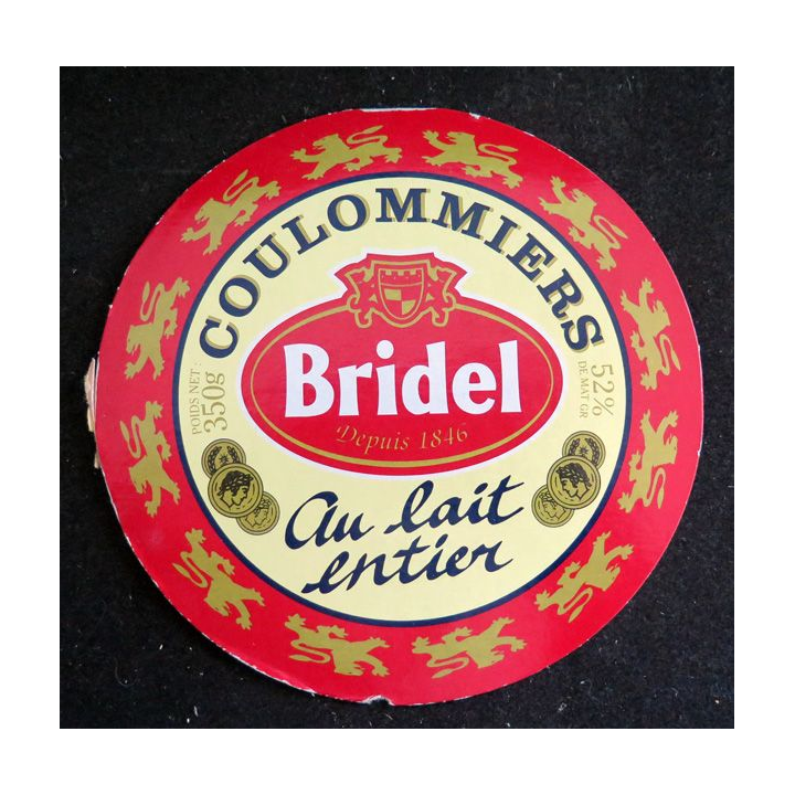 Dessus de boite de fromage Coulommiers