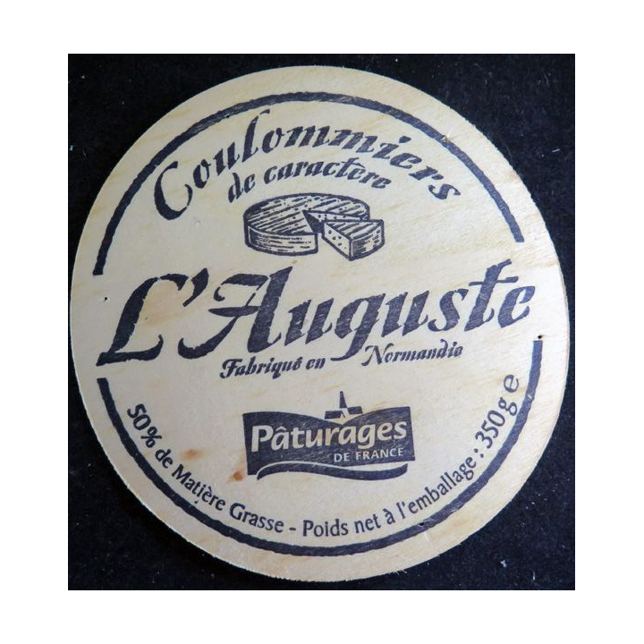 Dessus de boite de fromage Coulommiers L'Auguste