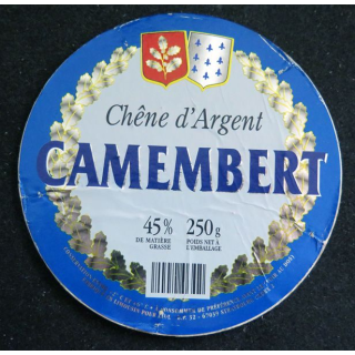 Dessus de boite de fromage Camembert