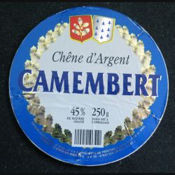 Dessus de boite de fromage Camembert