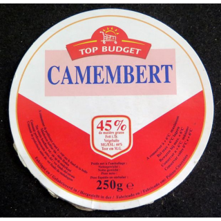 Dessus de boite de fromage Camembert
