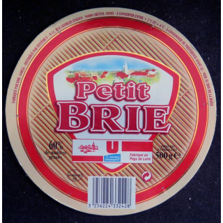 Dessus de boite de fromage Le Petit Brie