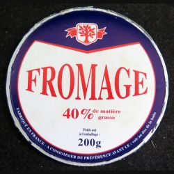Dessus de boite de fromage