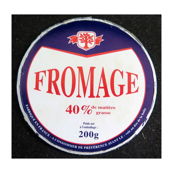 Dessus de boite de fromage