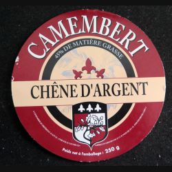 Dessus de boite de fromage Camembert Chêne d'Argent