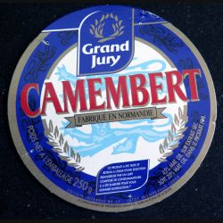 Dessus de boite de fromage Camembert